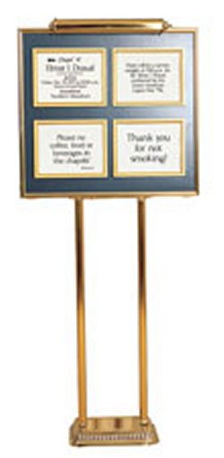 Picture of product Four Listing Dual Pedestal Directory  - AA8504-LG-10